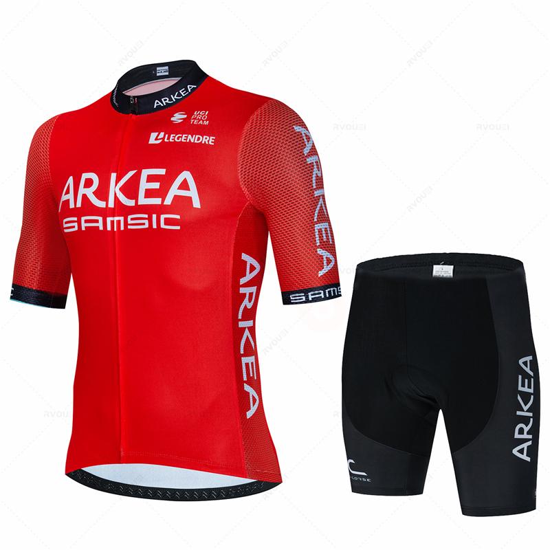 Дышащий летний велосипедный костюм Arkea-Pro Team для мужчин 2026 года, летняя велосипедная одежда, дышащая мужская одежда для МТБ, спортивный костюм