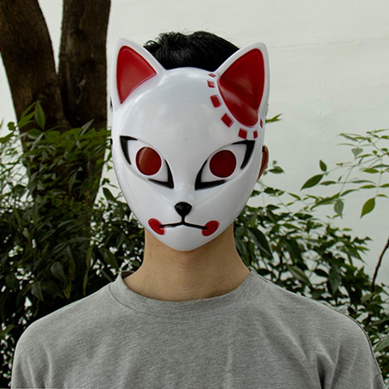 Убийца Демонов Танджиро Маска Кимецу Но Яиба Сабито Маскарилла Аниме Маски Макомо Косплей Маски Хэллоуин Костюм Тушь Светодио дный