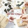 10 Sheets Fashion Classic Blessing Words Gilding Style Adhesive Baking Seal Sticker for Party Favor Gift Bag Candy Box Decor