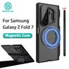 NILLKIN For Samsung Galaxy Z Fold 7 5G Case Magnetic Camshield Prop with S-Pen Case Transparency Camera Stand Cover Protection