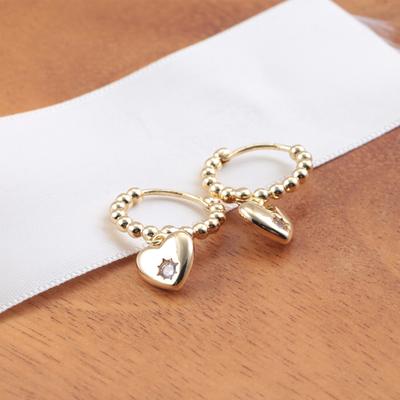 Новейшее серебро 925 пробы, медь, золото, сердце, легкая роскошь, темперамент, подходит для повседневной носки в качестве подарка для женщин