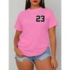 Женская повседневная футболка с коротким рукавом, удобная, круглый вырез, короткий рукав, модный уличный цифровой топ для женщин