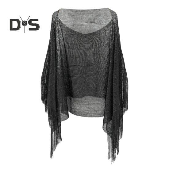 Летний пляжный сетчатый купальник с кисточками, прозрачный свободный купальник, тонкий солнцезащитный козырек, пляжная блузка, нестандартный праздничный сексуальный длинный бикини-топ