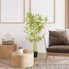 Artificial Bamboo in Pot, Fake Plant Decoration for Indoor and Outdoor, Height 120cm, Green