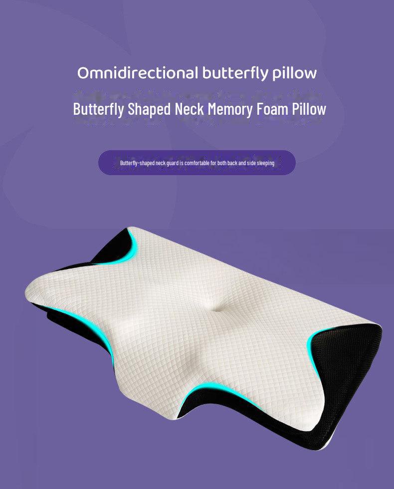 Дышащая подушка-бабочка из пены с эффектом памяти для поддержки шеи и коррекции шейного отдела позвоночника
