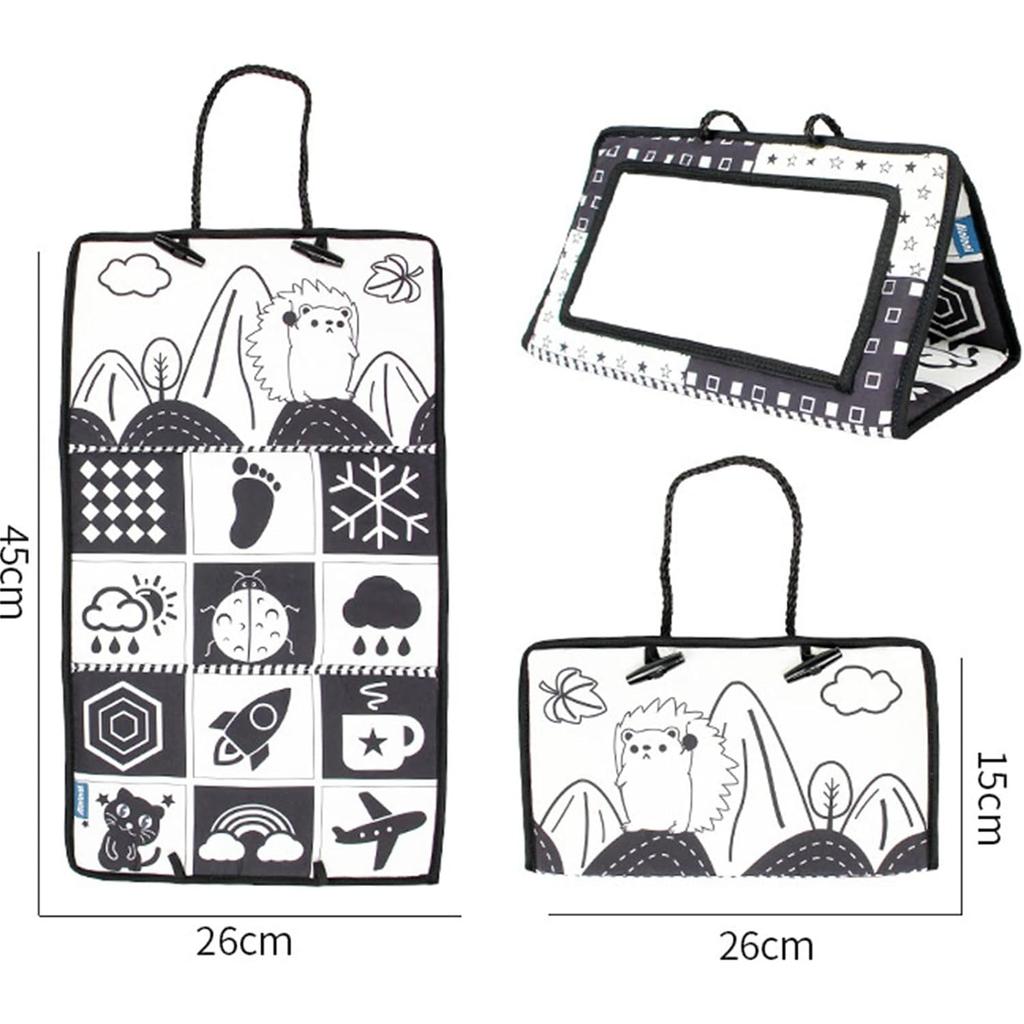 Baby Mirror Toy, Baby Toy From 3 Months, Baby Book, Toddler Education and Cognitive Toy, Educational Toy for Newborns Toddlers