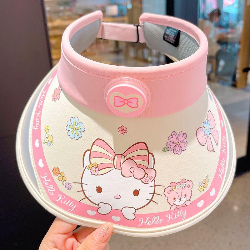 Детская солнцезащитная шляпа Hello Kitty с широкими полями для летней защиты на улице