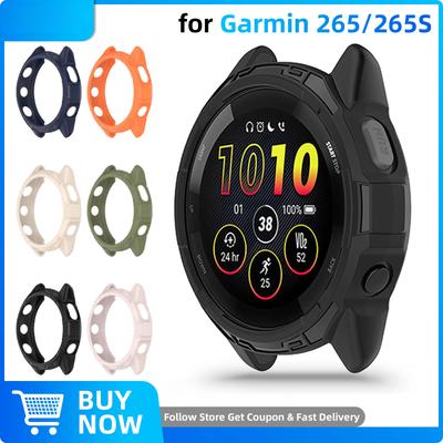 Чехол для Garmin Forerunner 265 265S Защитная крышка от царапин для Garmin 265 265S Мягкий силиконовый чехол Аксессуар