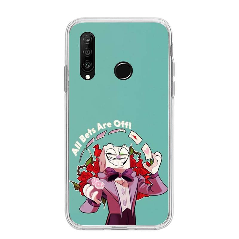 Милый игровой чехол для телефона Cuphead для Huawei P20 P40 Lite P30 Pro P Smart 2019 Nova 3e 6 Se, силиконовый прозрачный мягкий чехол