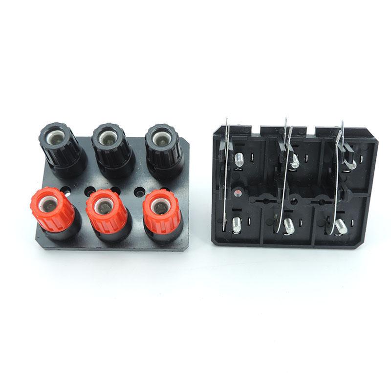 4 мм 2/4/6 контактный разъем отверстие Положение банановый штекер разъем питания аудио разъем динамик усилитель клемма винт клемма блок изгиб