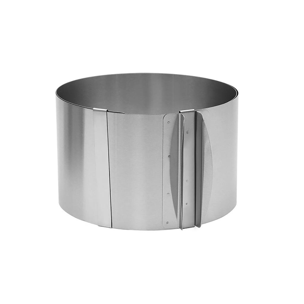 Adjustable Stainless Steel Cake Mold Ring Cake Mousse Ring Circle Mold Cake Decorating Mold Baking Ring Easy To Use