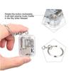 Unique Handy Crank Mini Keychain Mechanical Movement Music Box Musical Instrument