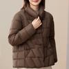 Casual Women's Winter Parkas Stand Collar Loose Warm Short Coats Thick Women Jackets