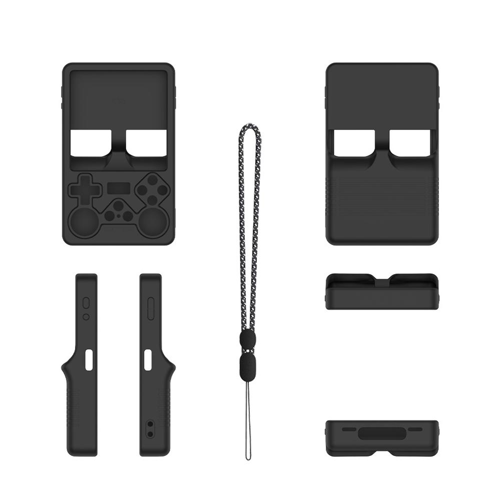 Черный Для R36S PLUS Портативная игровая консоль с открытым исходным кодом Защитный мягкий силиконовый пылезащитный чехол F5D4