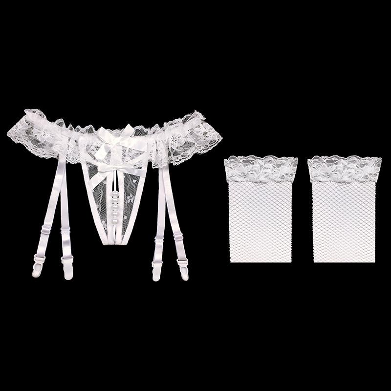 Сексуальные носки с застежкой на шнуровке, сексуальный прозрачный сетчатый пояс для чулок, комплект чулок, ультратонкие соблазнительные футболки