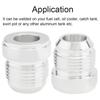 2pcs Aluminum Alloy 12AN Male Weld on Bung Fitting 12AN Male Flare Weldable Fuel Tank Fitting Adapter Connector
