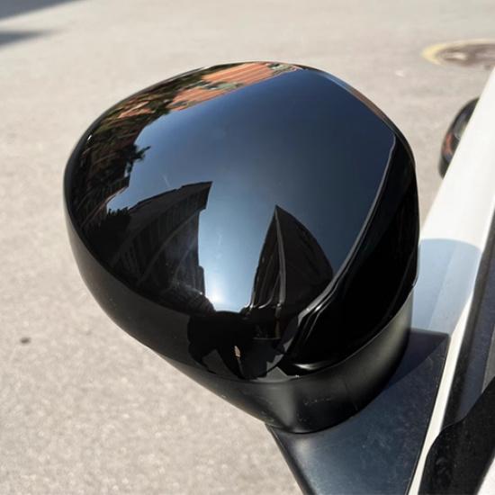 Bright Black Rearview Mirror Cover Trim For Nissan Rogue -2024
