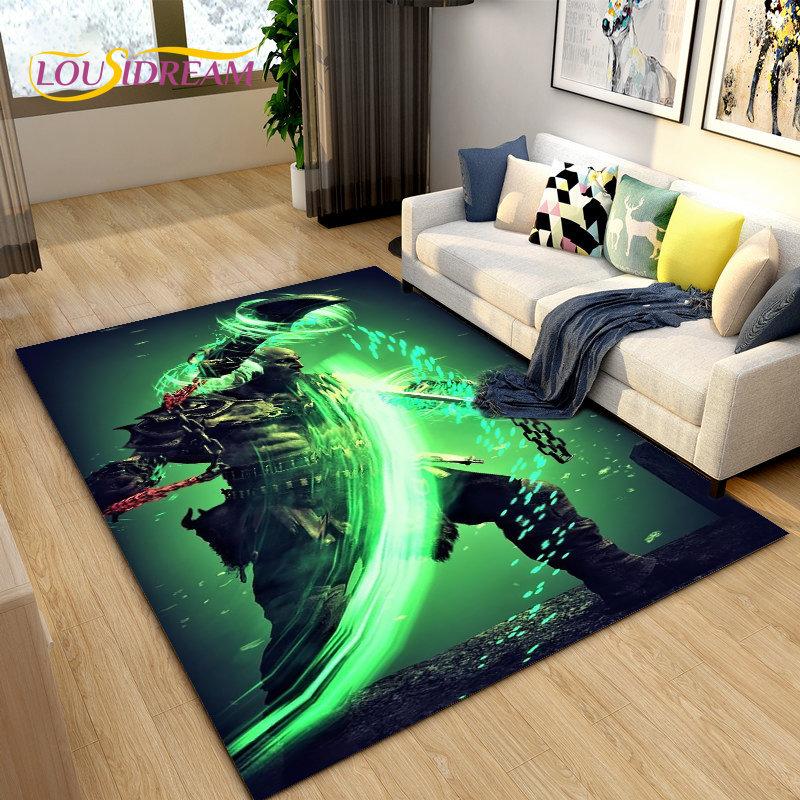 Большой коврик для игры God of War, коврик для геймеров, коврик для гостиной, спальни, дивана, коврик для украшения, детский нескользящий напольный коврик