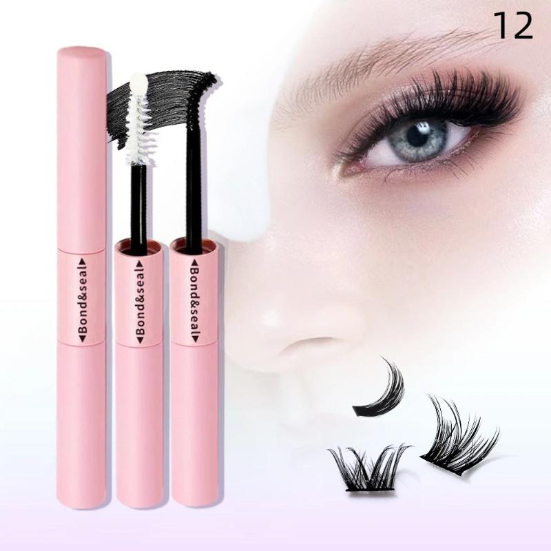 Segmented Eyelash Lash Extension Kit With 2 in 1 Bond And Seal Glue Long Lasting Hold For DIY Grafting Use