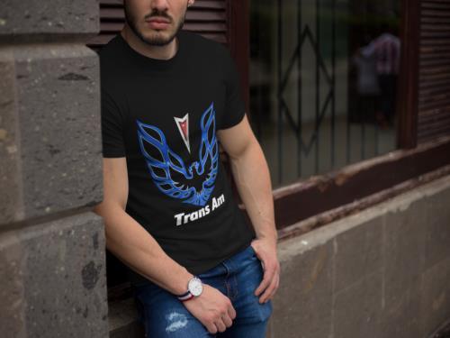 Vintage T-Shirt Short Sleeve Trans Am Firebird Pontiac Blue Bird Logo Unisex T-Shirt