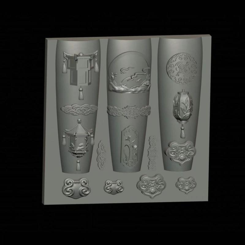 Винтажная Фарфоровая Ваза 3D Силиконовая Форма для Ногтей для Украшений на Ногти DIY Украшения для Маникюра Мягкая Штамповочная Форма Инструменты для Дизайна Маникюра