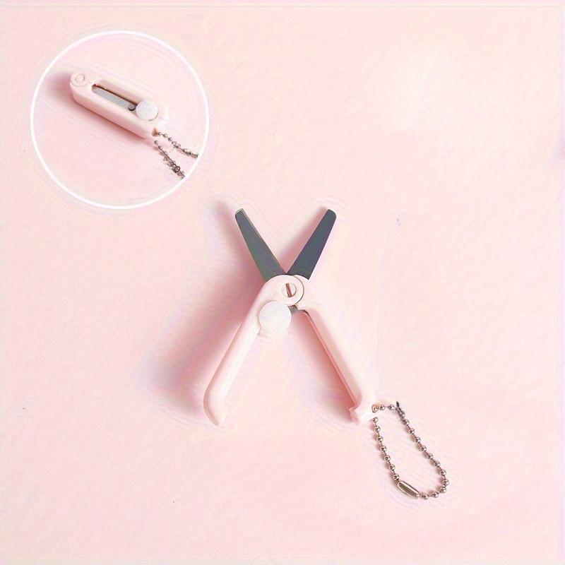 1PC Creative Mini Portable Folding Scissors - Stainless Steel Compact and Easy To Use