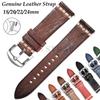 18мм 20мм 22мм 24мм Шовный ремешок для часов из телячьей кожи для Tudor для Samsung Винтажный кожаный ремешок для часов для Seiko Мужской наручный браслет
