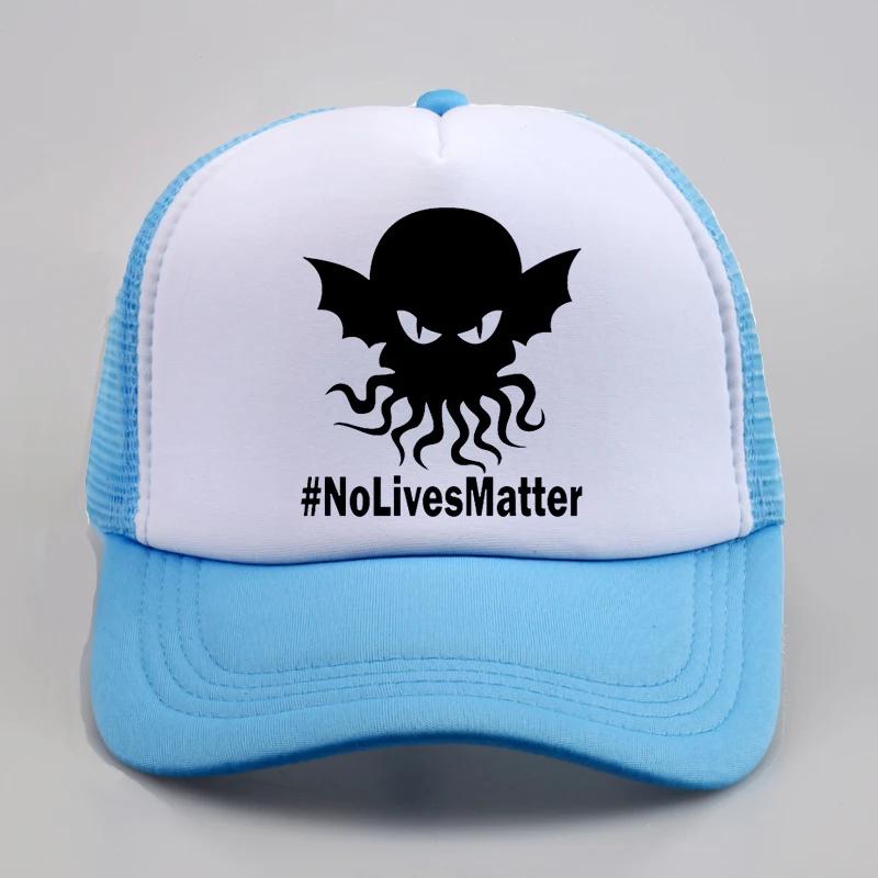 No Lives Matter Baseball Cap For Unisex Women mesh trucker hat fashion causal Snapback caps outdoor sun print hats