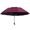 Twelve-Bone Oversized Women's Umbrella: Black UV Protection for Sun & Rain