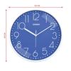 Пластиковые аналоговые настенные часы, кварцевый механизм, бесшумный ход, современное тиснение, легко читаемый индикатор времени (30 см X 30 см, бирюзовый)