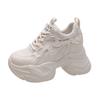 Fashion Women Spring Non-slip Chunky Sneakers Thick Bottom Female Casual Dad Shoe Lace Up 10CM High Platform Vulcanized Shoes Woman
