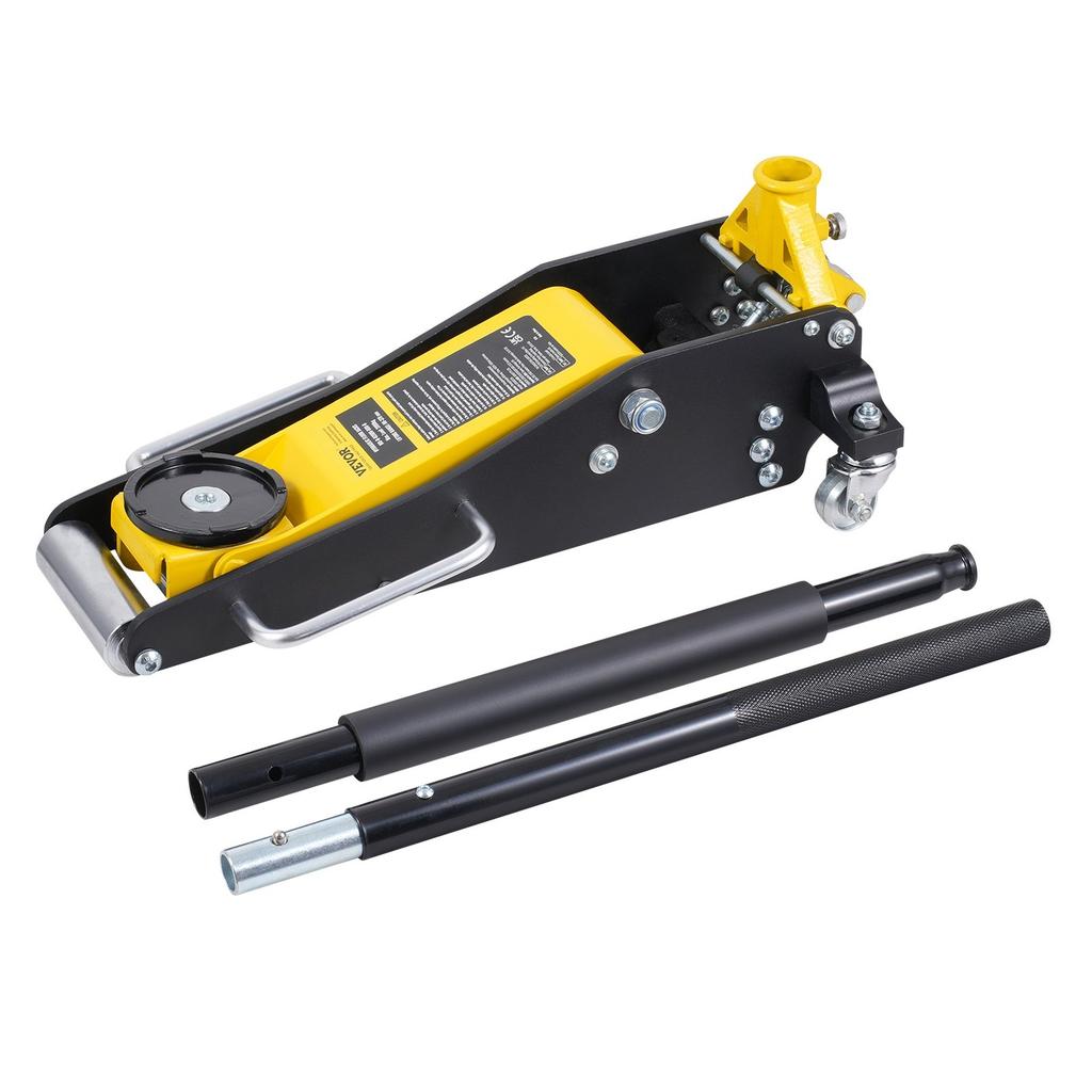 Low Profile Floor Jack 2 Ton Heavy Duty Dual Piston Rapid Pump