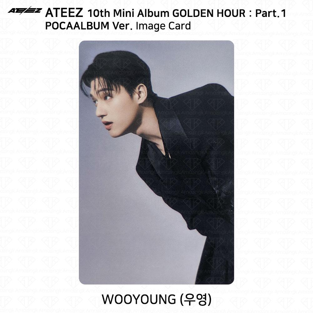 ATEEZ 10-й мини-альбом Golden Hour Part.1 POCAALBUM Фотокарта QR-изображение KPOP