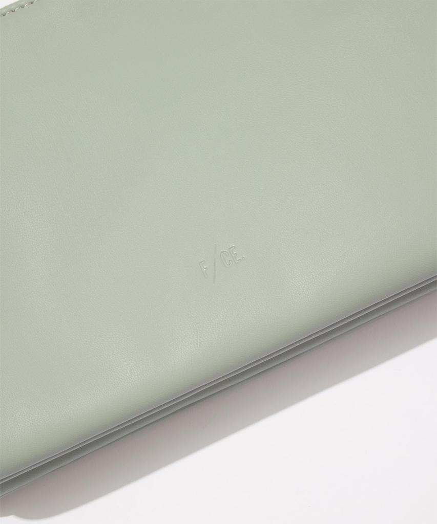 МИНИ-КЛАТЧ ИЗ ТЕХНИЧЕСКОЙ КОЖИ Зеленый [FCE] ЧЕРЕЗ ПЛЕЧО_Мятный