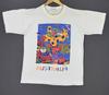 Vintage 80's 90's Australia Indigo Art Painting Rare Promo White T Shirt Medium