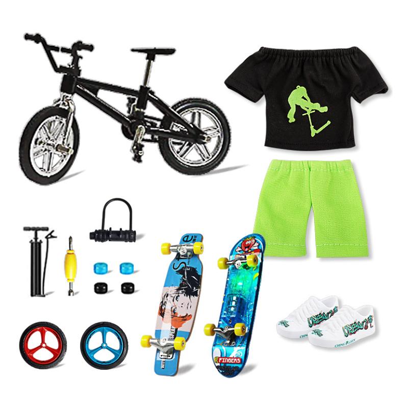 Мини-самокат Fingertip Movement, новинка, игрушка, красочные детали велосипеда, наборы для детей, Рождество, день рождения, креативные подарки