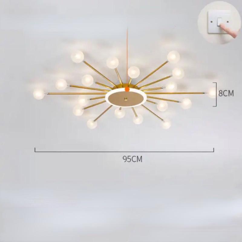 Скандинавская лампа для гостиной, потолочная лампа, лампа для спальни, простая современная креативная индивидуальная лампа, роскошные лампы