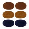 3 Pairs Sew On Suede Oval Elbow Knee Patches for Sweater Repair Crafts Blue