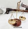 Antique Style Brass Balance Scale: Gold & Diamond Scale, India Decor