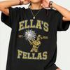 Винтажная футболка Ellas Fellas, Подарок для команды друзей, Ретро-футболка с графическим принтом для группового образа