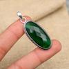 Chrome Diopside Gemstone Handmade 925 Sterling Silver Pendant Jewelry For Christmas