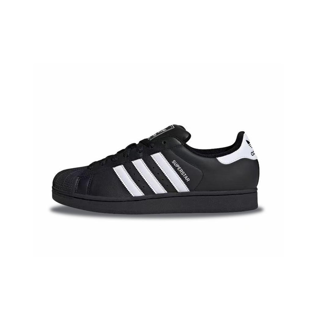 adidas Originals Superstar 2 Устойчивые к истиранию Низкие Скейтбордические Кроссовки Унисекс Черный Розовый JI0079(Команда840-)