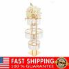 5 Tier Crystal Flower Stand Wedding Centerpieces Decoration Elegant Stand with Hanging Crystals for Wedding Party Centerpieces