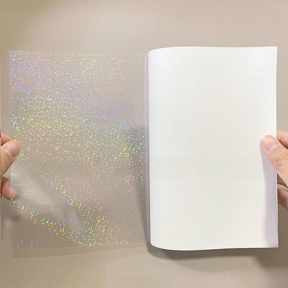 5Pcs A4 Holographic Sticker Paper Waterproof Vinyl Sticker 6 Styles Laminating Sheets  Card Photo