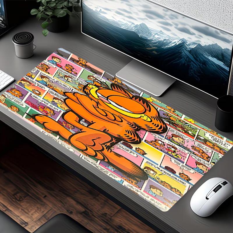 Garfield Print Mouse Pad, for Keyboard Pad Laptop PC Mat for Office Home Use, Desk Decor, Perfect Birthday Gift for Gamers