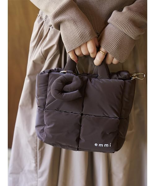 Eco Padded Mini Shoulder Bag 13WGB264315 BRW F [Emi] Women's