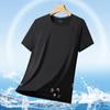 T-shirt Men's Round Neck Plus Fat Plus Size Sports Quick Drying Clothes Summer Thin Short Sleeved T-shirt