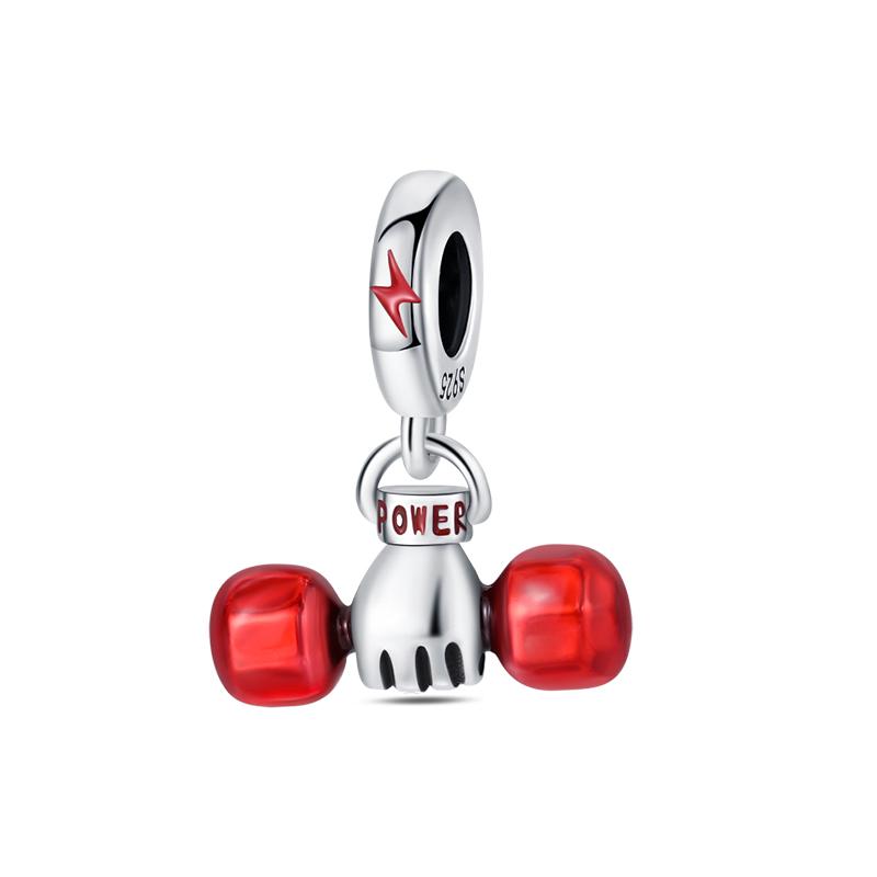 Новый 925 Серебряный Цвет Футбол Бадминтон Бейсбол Спортивная Серия Подвески Бусины Подходит Diy Оригинальный Браслет 925 Изящных Ювелирных Изделий DIY