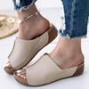 Fashion Summer Women Sandals Shoes Open Toe Women Shoe Slip On Sandals Woman Wedge Ladies Shoes Party Footwear Female Slippers Woman