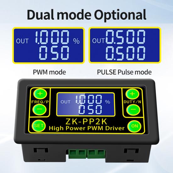 Мощный ШИМ-регулятор скорости двигателя с двойной кнопкой выбора режима «Пуск/Стоп» Импульсный драйвер ШИМ с регулируемой частотой для завода